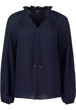 zero Damen Bluse mit Plissee Night Sky,42 von zero