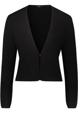 zero Damen Feinstrickjacke kurz Black Beauty,38 von zero