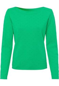 zero Damen Pullover mit Punktstickerei Bright Green,38 von zero