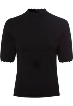 zero Damen Strickpullover mit Wellenkante Black Beauty,38 von zero