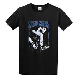 Men's Scorpions Love at First Sting Album Cover Heavy Metal Music T-Shirt Print Tees Short Sleeve O Neck XL von zhanbai