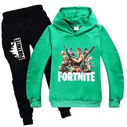 zhaojiexiaodian Jungen Unisex 3D Print Pullover Kinder Jogging Hoodies Sweatshirt Trainingsanzüge Kleidung Outwear Jumper Hip Hop Streetwear Hooded Tops (Grün, 150) von zhaojiexiaodian