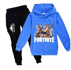 zhaojiexiaodian Jungen Unisex 3D Print Pullover Kinder Jogging Hoodies Sweatshirt Trainingsanzüge Kleidung Outwear Jumper Hip Hop Streetwear Hooded Tops-Blau_150 von zhaojiexiaodian