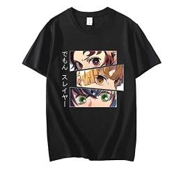 Anime Demon Slayer T-Shirt Männer Sommer Japanisch Manga Kimetsu No Yaiba T-Shirt Inosuke Grafik T-Shirt Kurzarm (L,Color 01) von zhedu
