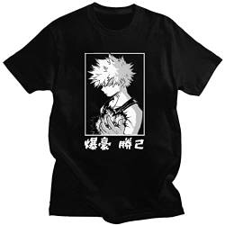 Anime My Hero Academia T Shirt 3D-Druck Cosplay Harajuku Deku All·Might Bakugou Katsuki Kinder T-Shirts Kinderkleidung (XL,Color 01) von zhedu