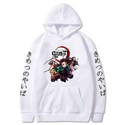 Demon Slayer Hoodies Men Kawaii Cartoon Kimetsu No Yaiba Hoodie Harajuku Top Long-Sleeve Sweatshirts (XL,Color 02) von zhedu