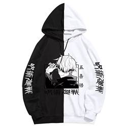 Jujutsu Kaisen Hoodie Pullover Gedruckt Unisex Sweatshirts Cool Cartoon Anime Casual Japanisch Männlich Streetwear (4XL,Color 05) von zhedu