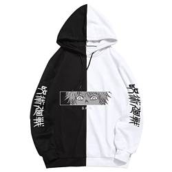 Jujutsu Kaisen Hoodie Pullover Gedruckt Unisex Sweatshirts Cool Cartoon Anime Casual Japanisch Männlich Streetwear (L,Color 07) von zhedu