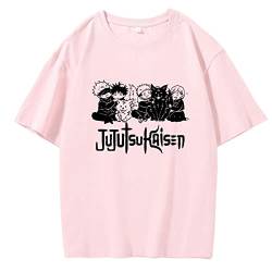 Jujutsu Kaisen T-Shirt Japanische Streetwear Interessante Hip Hop Harajuku Shirts Manga Unisex Print Übergroße Tops (L,Color 03) von zhedu