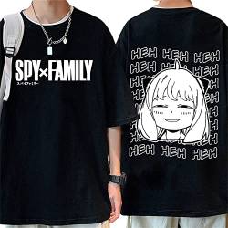 Spy X Familie T-Shirt Männer/Frauen Sommer Anime Druck Mode 3D Design Spaß Custom Cosplay Harajuku O Ncek T-Shirt (M,Color 01) von zhedu