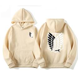 zhedu Anime Attack on Titan AOT Merch Scout Regiment Bedruckte Hoodies Kapuzen-Sweatshirts Gemütliche Oberteile Pullover (3XL,Color 03) von zhedu