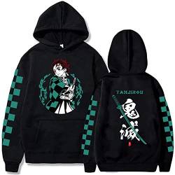 zhedu Anime Demon Slayer Hoodie Männer Und Frauen Print Pullover Harajuku Sweatshirts Langarm Lose Streetwear Hoodie Tops (L,Color 01) von zhedu