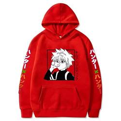 zhedu Anime Hunter X Hunter 2D Gedruckter Jungen-Mädchen-Hoodie Killua Zoldyck Cosplay-Sweatshirt Kinderkleidung (XS,Color 06) von zhedu