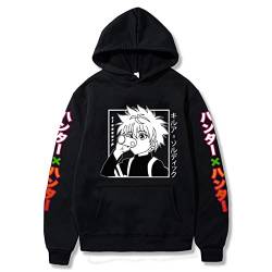 zhedu Anime Hunter X Hunter 2D Gedruckter Jungen-Mädchen-Hoodie Killua Zoldyck Cosplay-Sweatshirt Kinderkleidung (XXS,Color 01) von zhedu