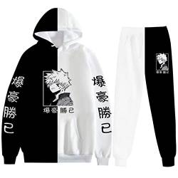 zhedu Anime Unisex My Hero Academia Hoodies Hosen Zweiteiler Sweatshirt Anzug Unisex Cosplay Trainingsanzug Outfits (XXS-4XL) (4XL,color 01) von zhedu