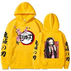 zhedu Demon Slayer Hoodies Nezuko Kamado Graphic Langarm-Sweatshirts Unisex-Oberteile Harajuku (3XL,Color 07) von zhedu