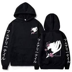zhedu Fairy Tail Unisex Hoodies Japanischer Anime Bedruckter Herren Hoodie Streetwear Lässige Sweatshirts (XL,Color 01) von zhedu