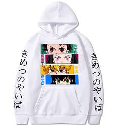 zhedu Japanischer Anime Demon Slayer Hoodie Graphic Hoodie Pullover Übergroßes Harajuku Casual Sweatshirt Für Herren Und Damen (M,Color 02) von zhedu