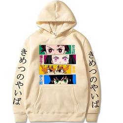 zhedu Japanischer Anime Demon Slayer Hoodie Graphic Hoodie Pullover Übergroßes Harajuku Casual Sweatshirt Für Herren Und Damen (XXL,Color 05) von zhedu