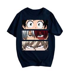 zhedu My Hero Academia 3D Tshirt Männer Frauen Kinder Sommer Kurzarm Tops T-Shirt Boku No Hero Academia Lustiges Anime T-Shirt (3XL,Color 05) von zhedu