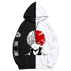 zhedu My Hero Academia Hoodie Japanische Nähte Stil Anime Sweatshirt Unisex Lustiger Harajuku Pullover Vier Jahreszeiten (XL,Color 02) von zhedu