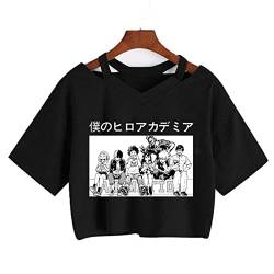 zhedu My Hero Academia Tshirt Nettes Anime Boku Kein Hero Academia Tshirt Cooles Todoroki Grafik Tshirt Manga Spitzen TStücke Weiblich (XXL,Color 05) von zhedu