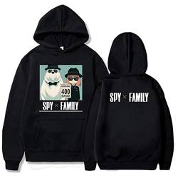 zhedu SPY X Family Hoodie Jungen Mädchen Anime Pullover Anya Forger Mode Sweatshirt Unisex Süße Modejacke (L,Color 01) von zhedu