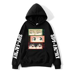 zhedu Spy X Family Hoodies Anya Forger Anime Hoodies Bedruckter Oversize Hoodie Männer Frauen Stil Hip-Hop Sweatshirt Streetwear (L,Color 01) von zhedu