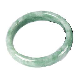 zhuBAOHE Natürliches grünes Edelstein-Jade-Armband für Frauen mit Schmuckschatulle bringt Glück, Reichtum und Wohlstand,Natural,54mm von zhuBAOHE