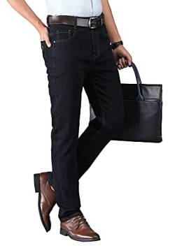 ziilay Business Hose Herren Jeanshose Regular Fit Straight Cut mit Stretch W34 von ziilay