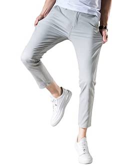 ziilay Smart Chino Hose Herren 7/8 Slim Fit Kurze Leichte Sommerhose Dünner Leichter Stoff von ziilay