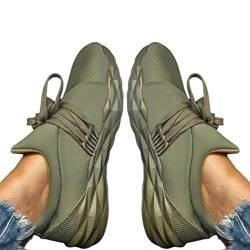 Frauenschuhe, 1 Paar Frauen Schuhe Low Heel Slip on All Match Pure Color Sport Schuhe für tägliche Verschleiß Grün 39 von zomebar