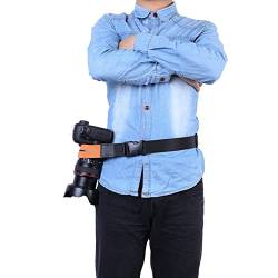 ztowoto Kameragurt Kamera-Befestigungsgürtel Bend Anti-Kollisions-Kamera-Befestigungsgürtel Elastischer Nylon-Kameragürtel für Männer, Frauen und Fotografen von ztowoto