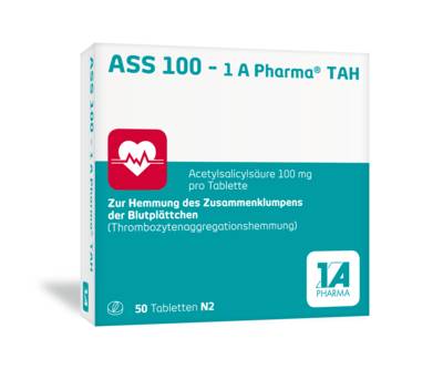 ASS 100-1A Pharma TAH Tabletten 50 St von 1 A Pharma GmbH