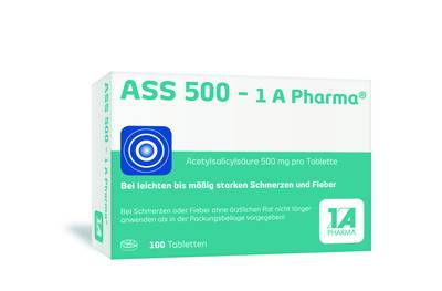 ASS 500-1A Pharma Tabletten 100 St von 1 A Pharma GmbH