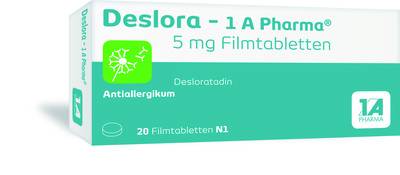 DESLORA-1A Pharma 5 mg Filmtabletten 20 St von 1 A Pharma GmbH