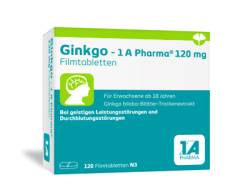 GINKGO-1A Pharma 120 mg Filmtabletten 120 St von 1 A Pharma GmbH