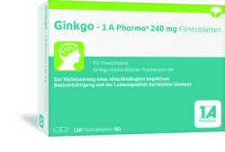 GINKGO-1A Pharma 240 mg Filmtabletten 120 St von 1 A Pharma GmbH