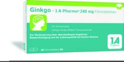 GINKGO-1A Pharma 240 mg Filmtabletten 30 St von 1 A Pharma GmbH