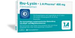 IBU-LYSIN 1A Pharma 400 mg Filmtabletten 20 St von 1 A Pharma GmbH