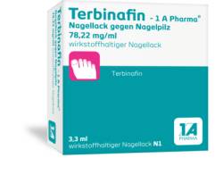 TERBINAFIN-1A Pharma Nagell.g.Nagelpilz 78,22mg/ml 3.3 ml von 1 A Pharma GmbH