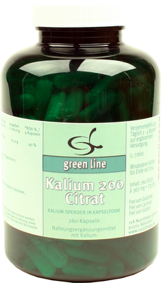 KALIUM 200 Citrat Kapseln 227.8 g von 11 A Nutritheke GmbH