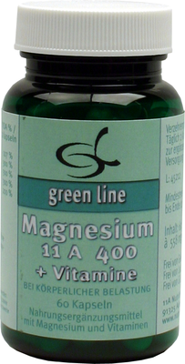 MAGNESIUM 11 A 400+Vitamine Kapseln 33.5 g von 11 A Nutritheke GmbH