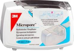 MICROPORE Vliespflaster 2,5cm x 5m mit Abroller 1530NP-1SD von 3M Healthcare Germany GmbH
