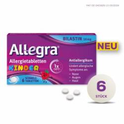 ALLEGRA Allergietabletten Kinder 10 mg Schmelztab. 6 St von A. Nattermann & Cie GmbH