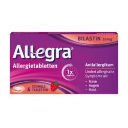 Allegra� Allergietabletten mit Bilastin ? Schmelztabletten, 6 St. 6 St von A. Nattermann & Cie GmbH