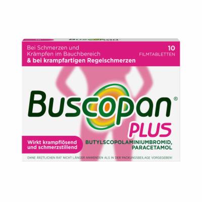 BUSCOPAN plus 10 mg/500 mg Filmtabletten 10 St von A. Nattermann & Cie GmbH
