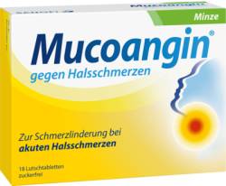 MUCOANGIN Minze 20 mg Lutschtabletten 18 St von A. Nattermann & Cie GmbH