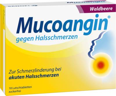 MUCOANGIN Waldbeere 20 mg Lutschtabletten 18 St von A. Nattermann & Cie GmbH