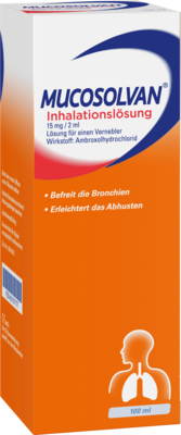 MUCOSOLVAN Inhalationsl�sung 15 mg Lsg.f.Vernebler 100 ml von A. Nattermann & Cie GmbH